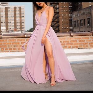 Michael Costello Justin Gown - Lavender